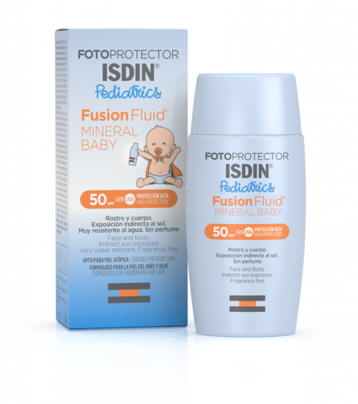Isdin Fotoprotector Fusion Fluid Mineral Baby SPF50 50ml - Bloqueador solar facial para niños