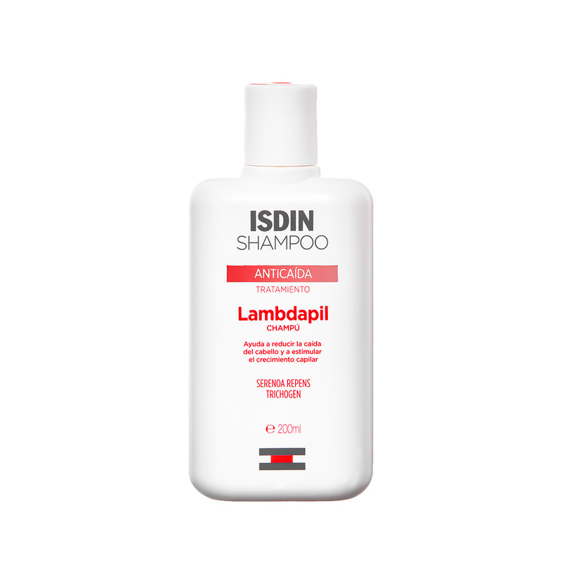 Isdin Shampoo Lambdapil Anticaida 200ml - Champú que ayuda a reducir caída cabello y aumentar densidad capilar