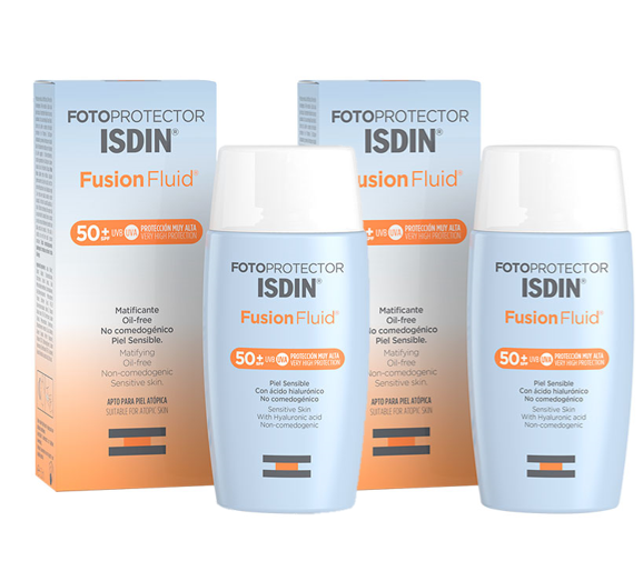 Duo ISDIN Fotoprotección Fusión Fluid SPF 50 x2