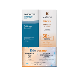 Pack Sesderma Verano Hidraderm Hyal + Repaskin Tacto Seda
