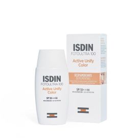 Isdin FotoUltra Active Unify Color SPF50+ 50ml - Bloqueador solar facial para manchas con color