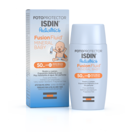 Isdin Fotoprotector Fusion Fluid Mineral Baby SPF50 50ml - Bloqueador solar facial para niños