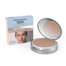 Isdin Fotoprotector Compact ARENA SPF50 10g - Bloqueador solar facial compacto matificante