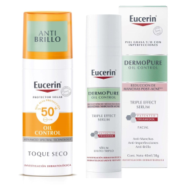 Pack Eucerin Para Piel mixta a grasa: Dermopure Serum + Protector Solar Oil control