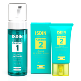 Pack ISDIN Acniben Limpieza e Hidratación para piel mixta a grasa