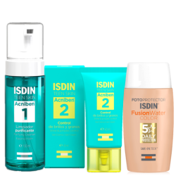 Pack ISDIN piel mixta a grasa completa con color