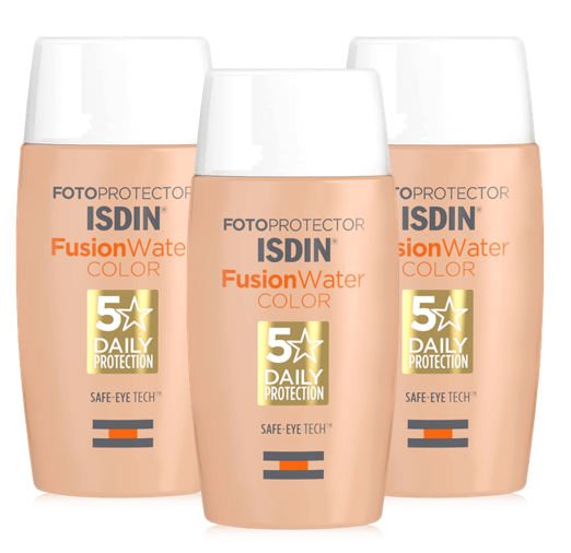 Pack ISDIN Fotoprotector Fusion Water Medium SPF50 50ml x3